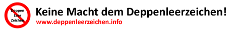 Deppenleerzeichen