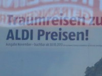 Wir preisen die Traumreisen zu ALDI