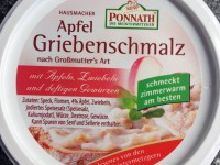 Apfel Griebenschmalz nach Großmutter’s Art