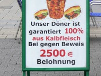 Döner gegen Beweis