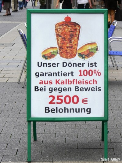 Döner gegen Beweis