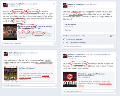 Eintracht Frankfurt Deppenleerzeichen