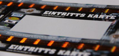 Eintritts Karte (entdeckt beim EC Dornbirn)